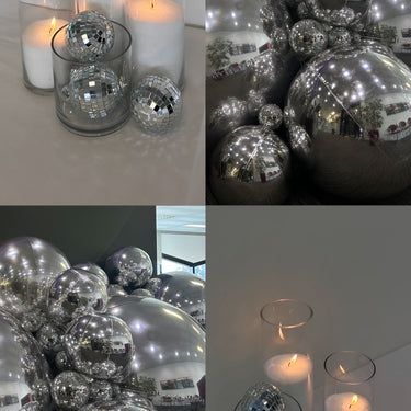 Giant Silver Chrome Balls / Giant Mirror Ball Inflatable Spheres