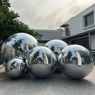 Giant Silver Chrome Balls!