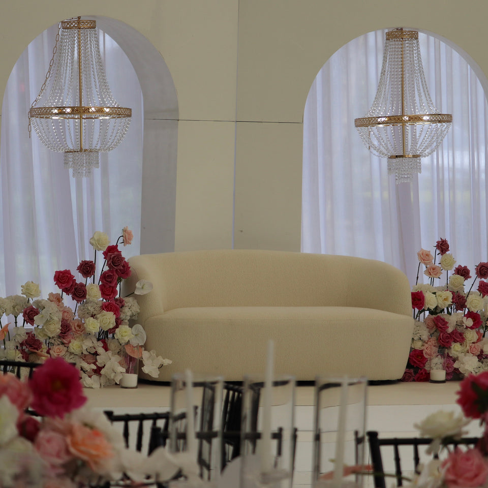 Elegant and Timeless Wedding Stage backdrop package – Bloom & Co