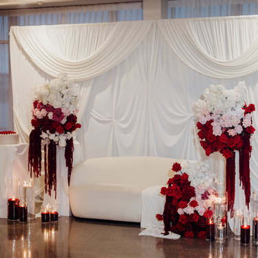 Dreamy drape backdrop